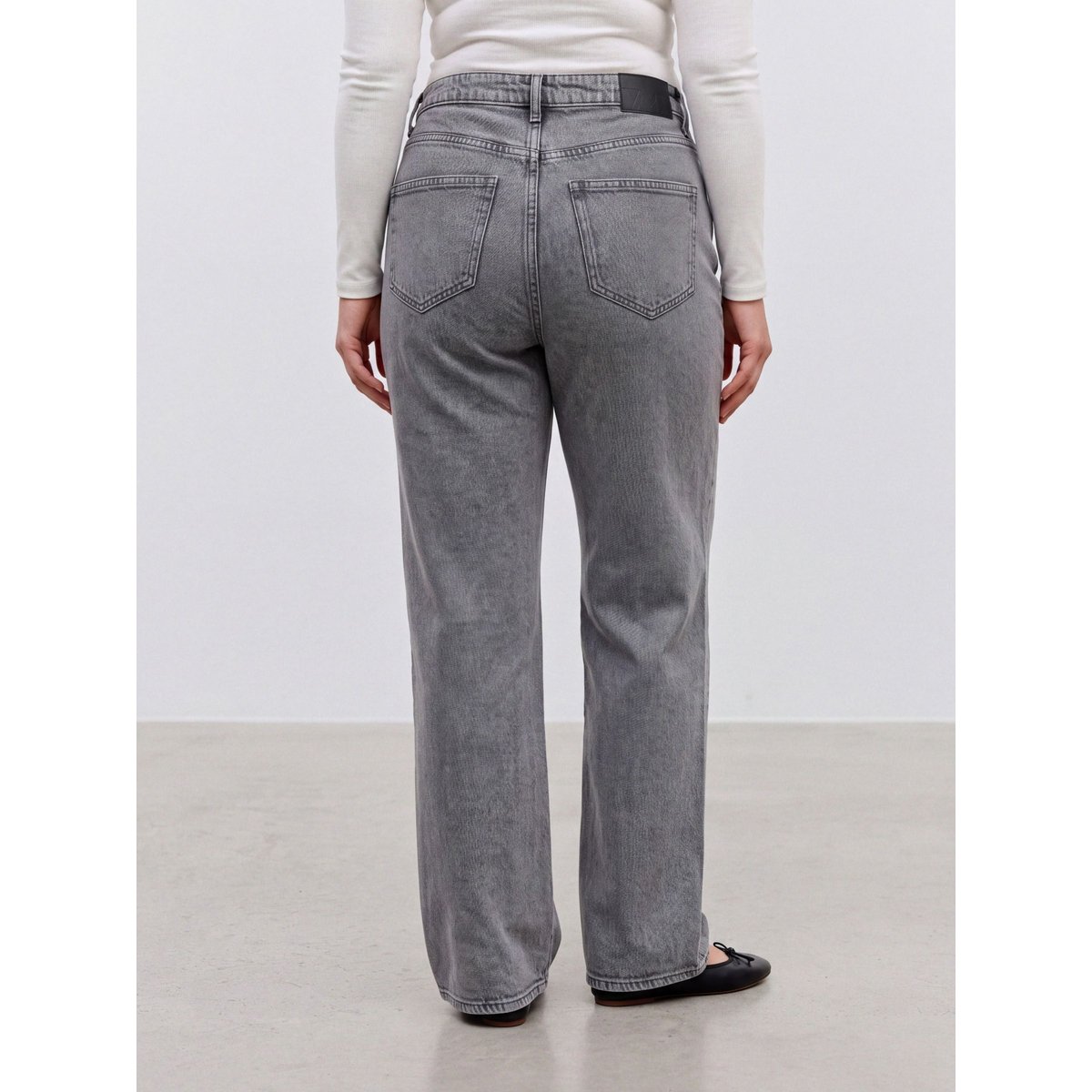 Jean À Coupe Large grise - medium grey denim 1, VERO MODA