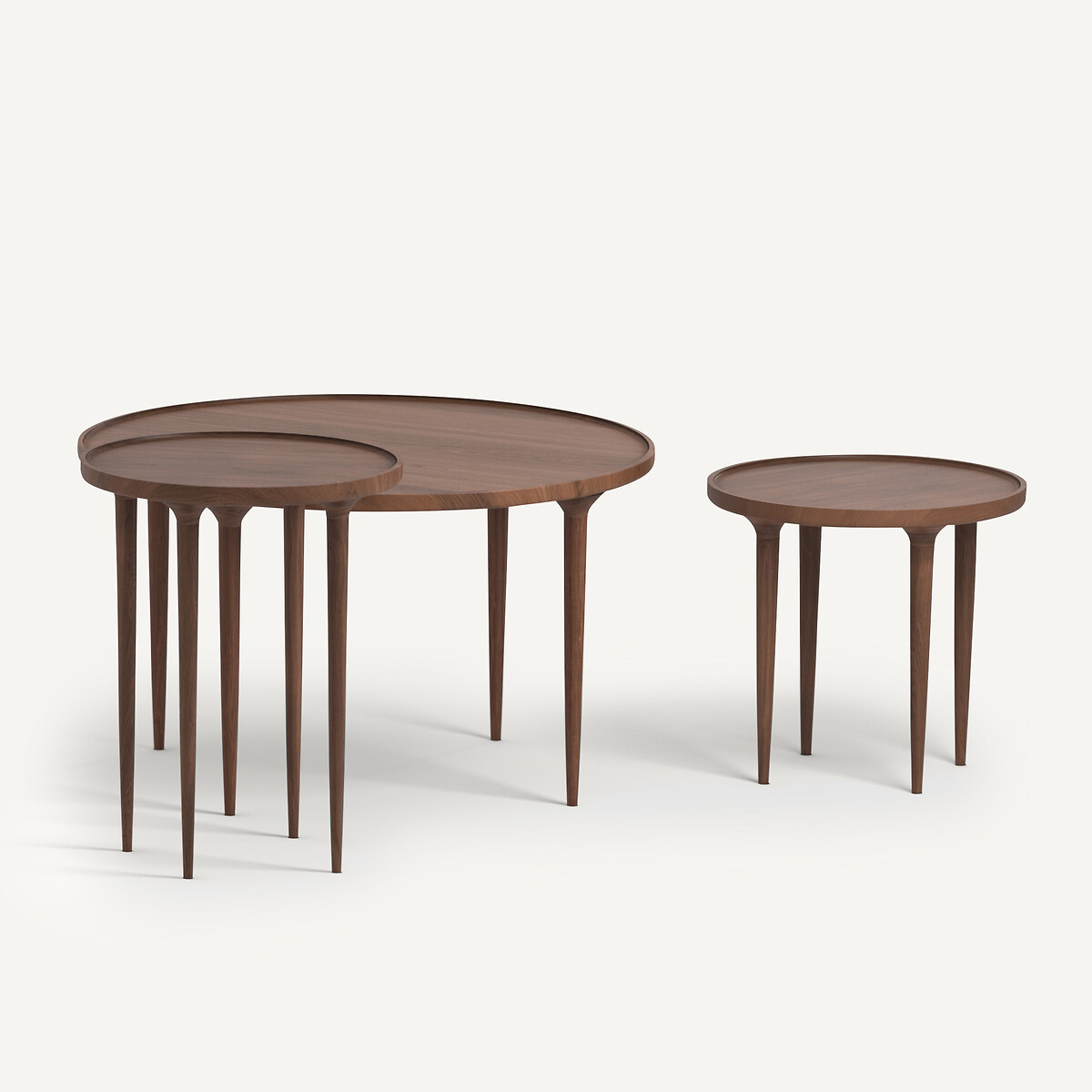 Table basse noyer massif, Magosia noyer, AM.PM