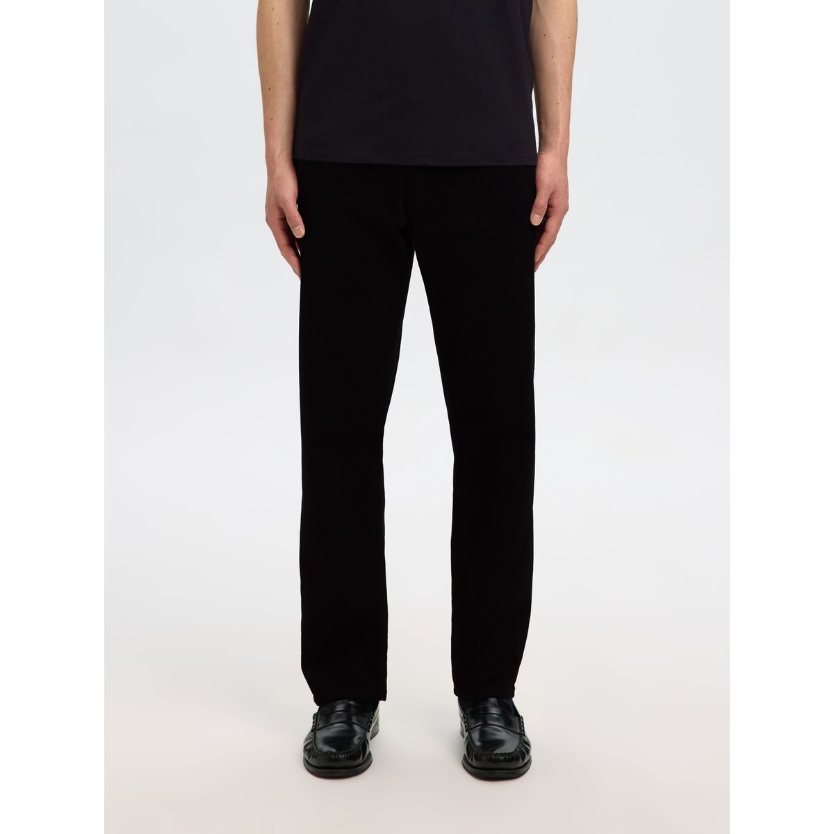 Jean Droit black denim, SELECTED