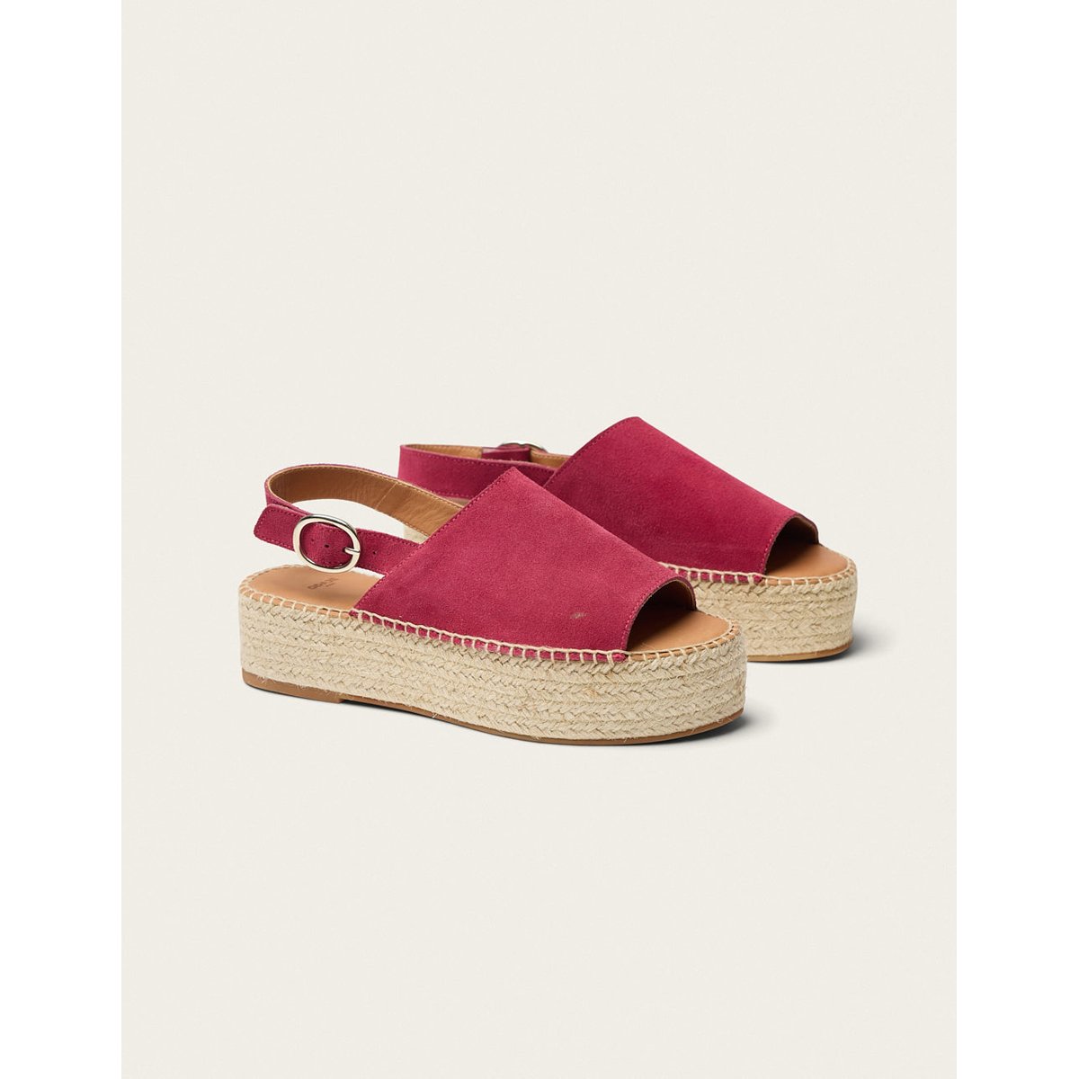 Espadrilles MAYA suède pourpre, ODAJE