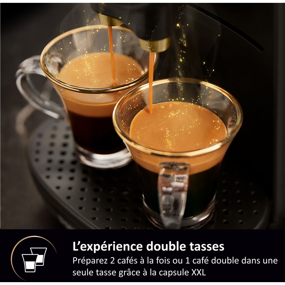 Cafetière à dosette LM9012/65 sublime noir noir, PHILIPS