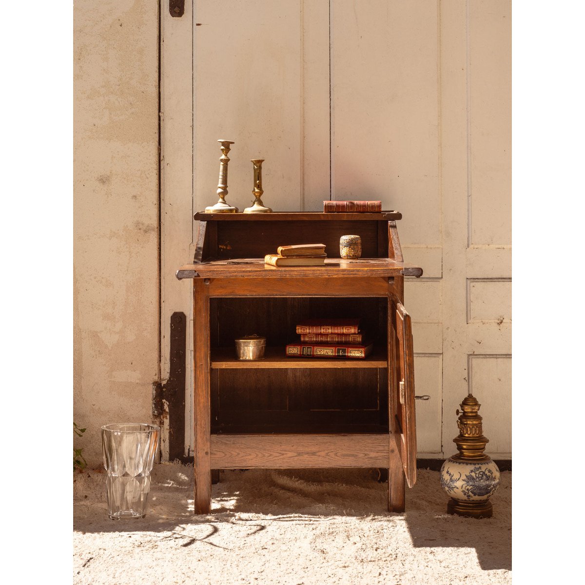 Secrétaire en bois Edouard N°1038 - Bon état bois foncé, DEBONGOUT