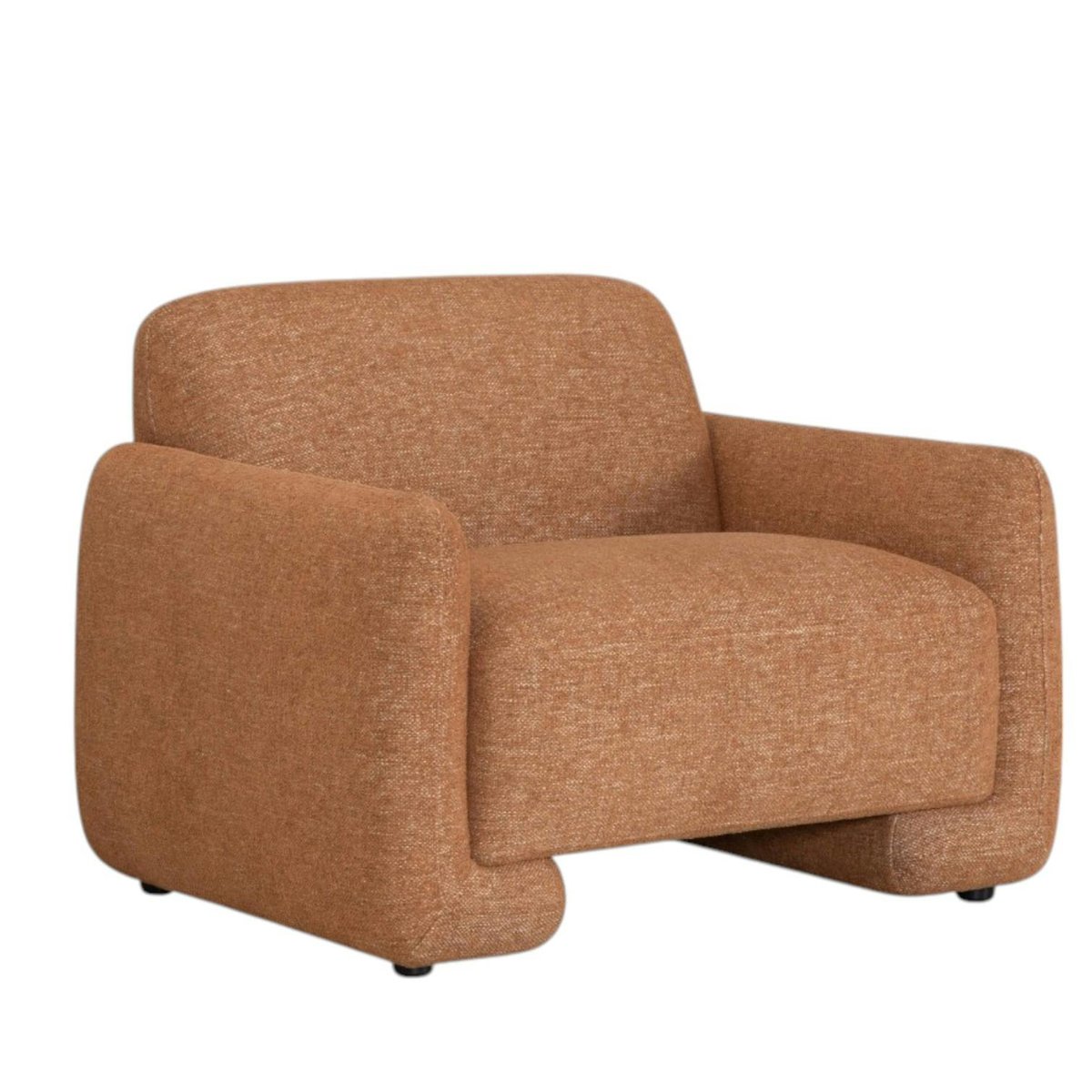 Fauteuil de salon couleur rouille MASSA brique, PIER IMPORT