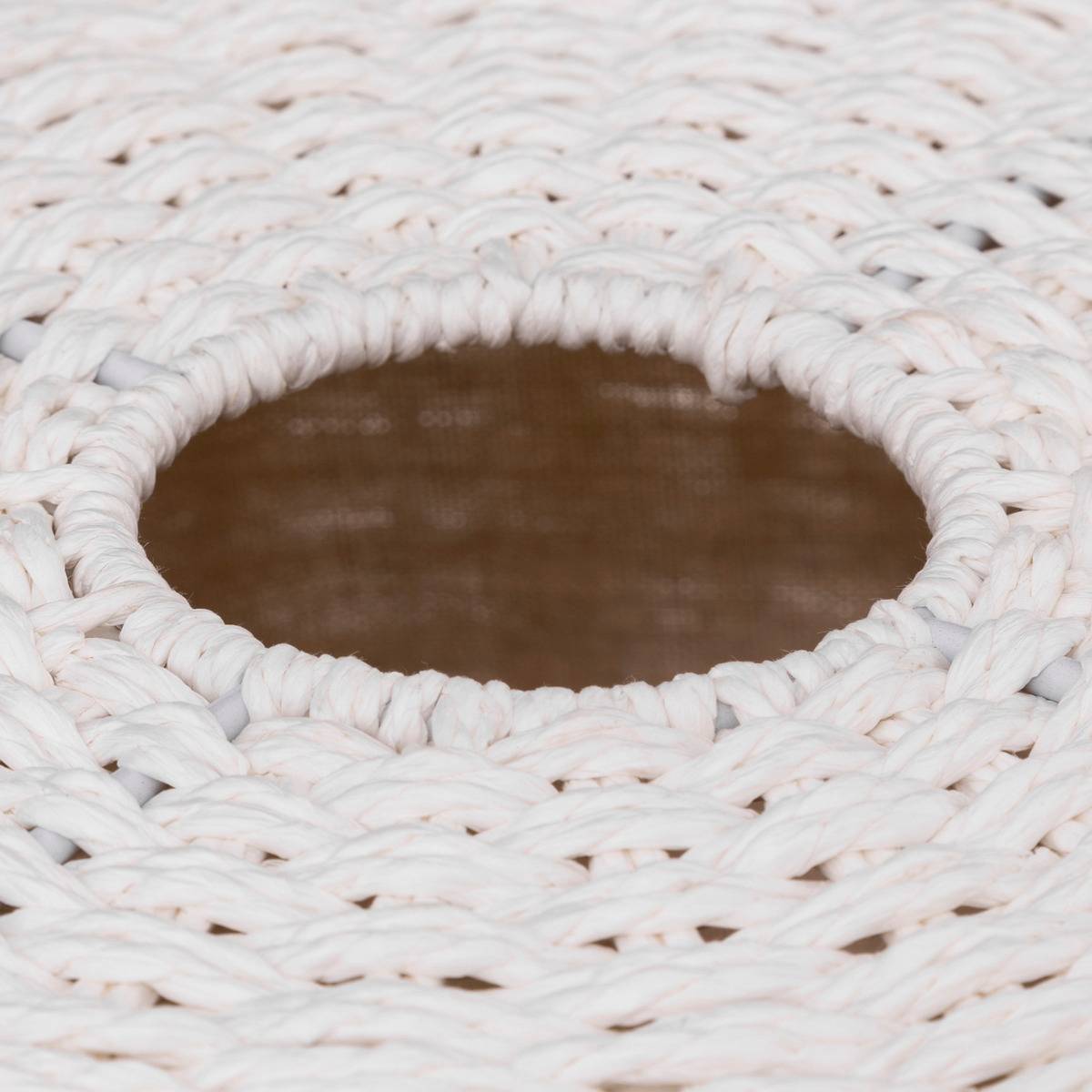Panier à linge rond 40L VANNERIE blanc, 5FIVE SIMPLY SMART