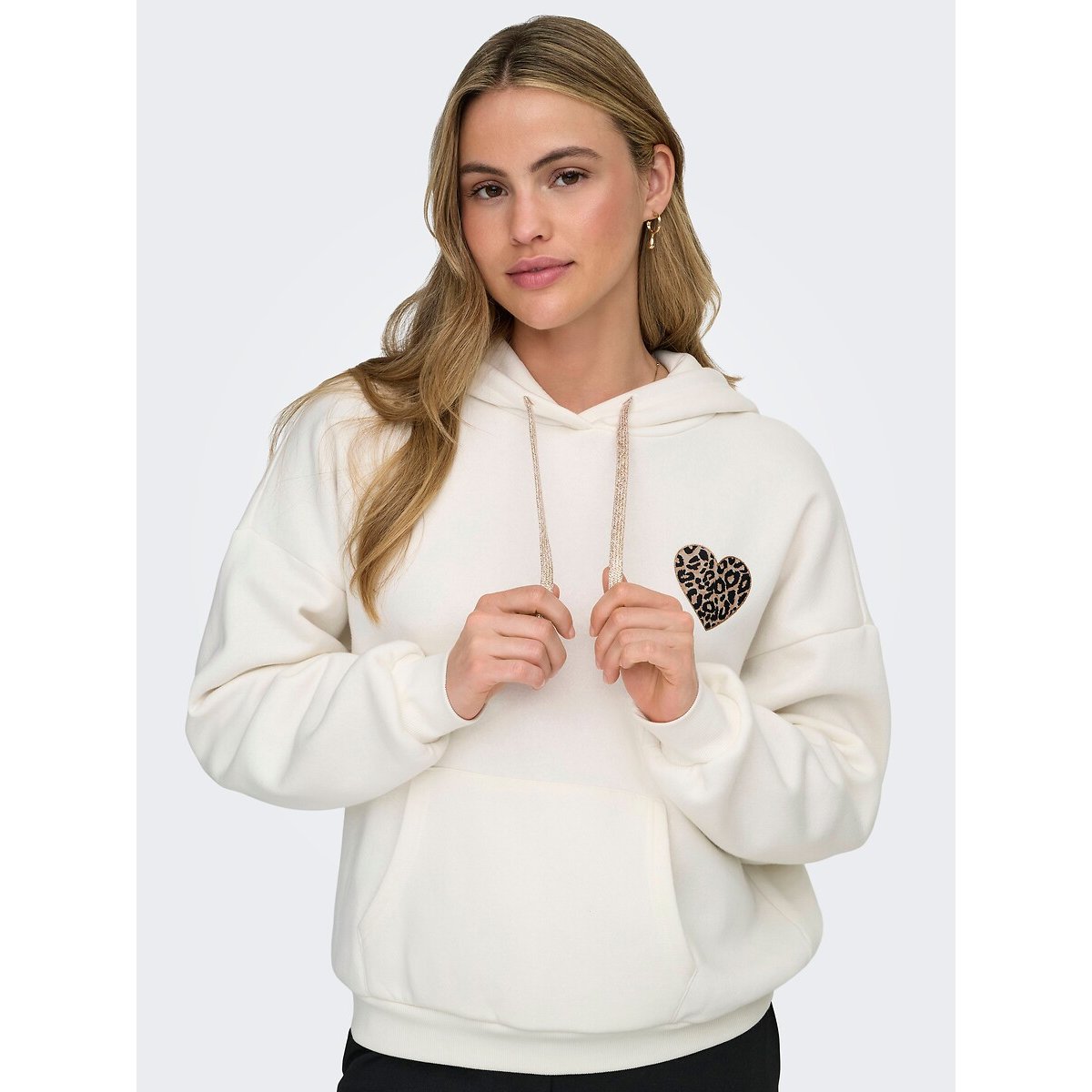 Sweat à capuche blanc, ONLY