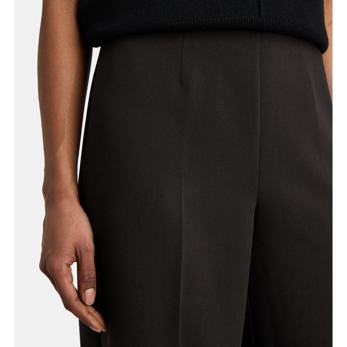 Pantalon napo droit large noir, JODHPUR