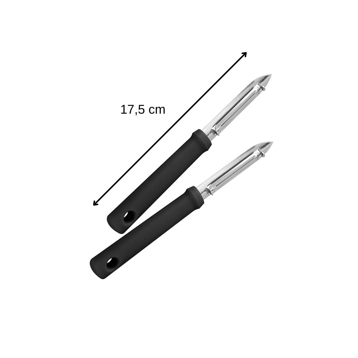Lot de 2 économes noir,inox, FM PROFESSIONAL