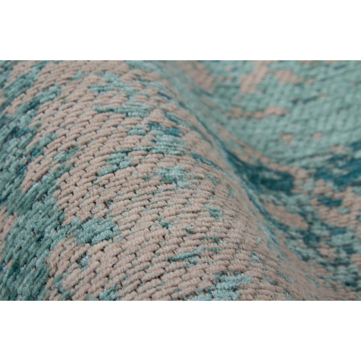 Tapis en coton fait main, NOSTALGIE bleu, ARTE ESPINA