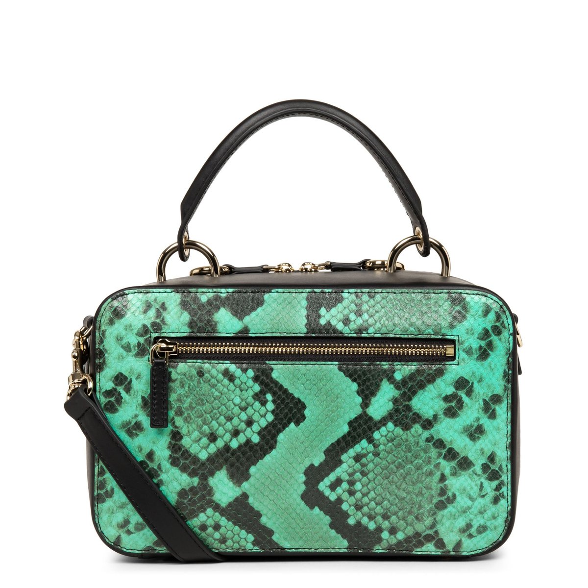 Sac à main zippé EXOTIC CUBE turquoise, SEQUOIA