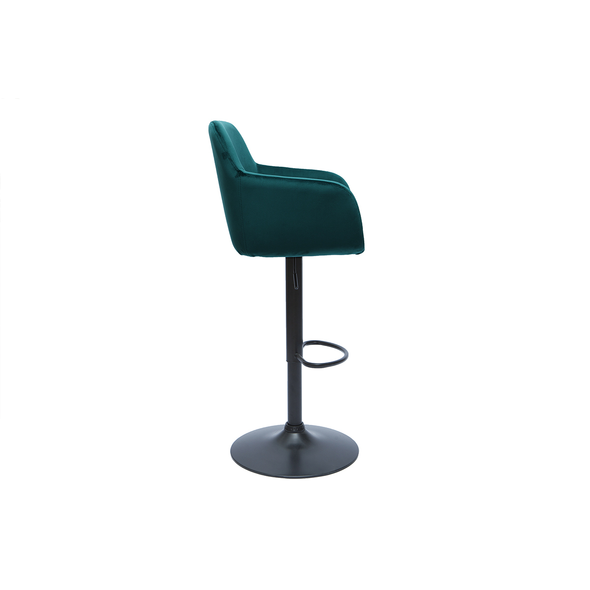 Tabourets de bar design réglables (lot de 2) AMIKA bleu pétrole, MILIBOO
