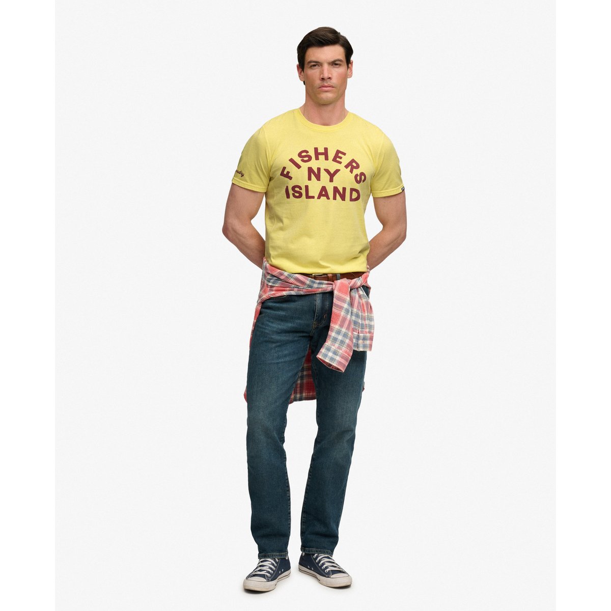 T-shirt Outdoor Type jaune vif, SUPERDRY