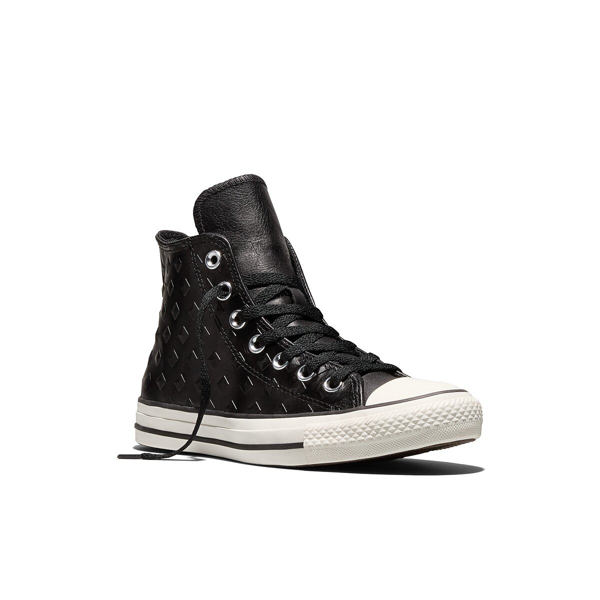 Baskets CHUCK TAYLOR ALL STAR HI STUDDED LEATHER noir, CONVERSE