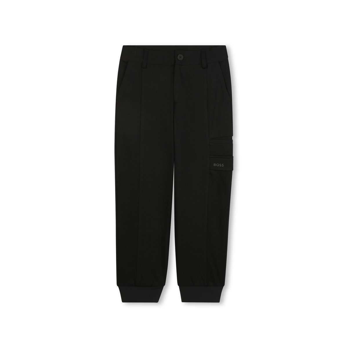 Pantalon boutonné black, BOSS KIDSWEAR