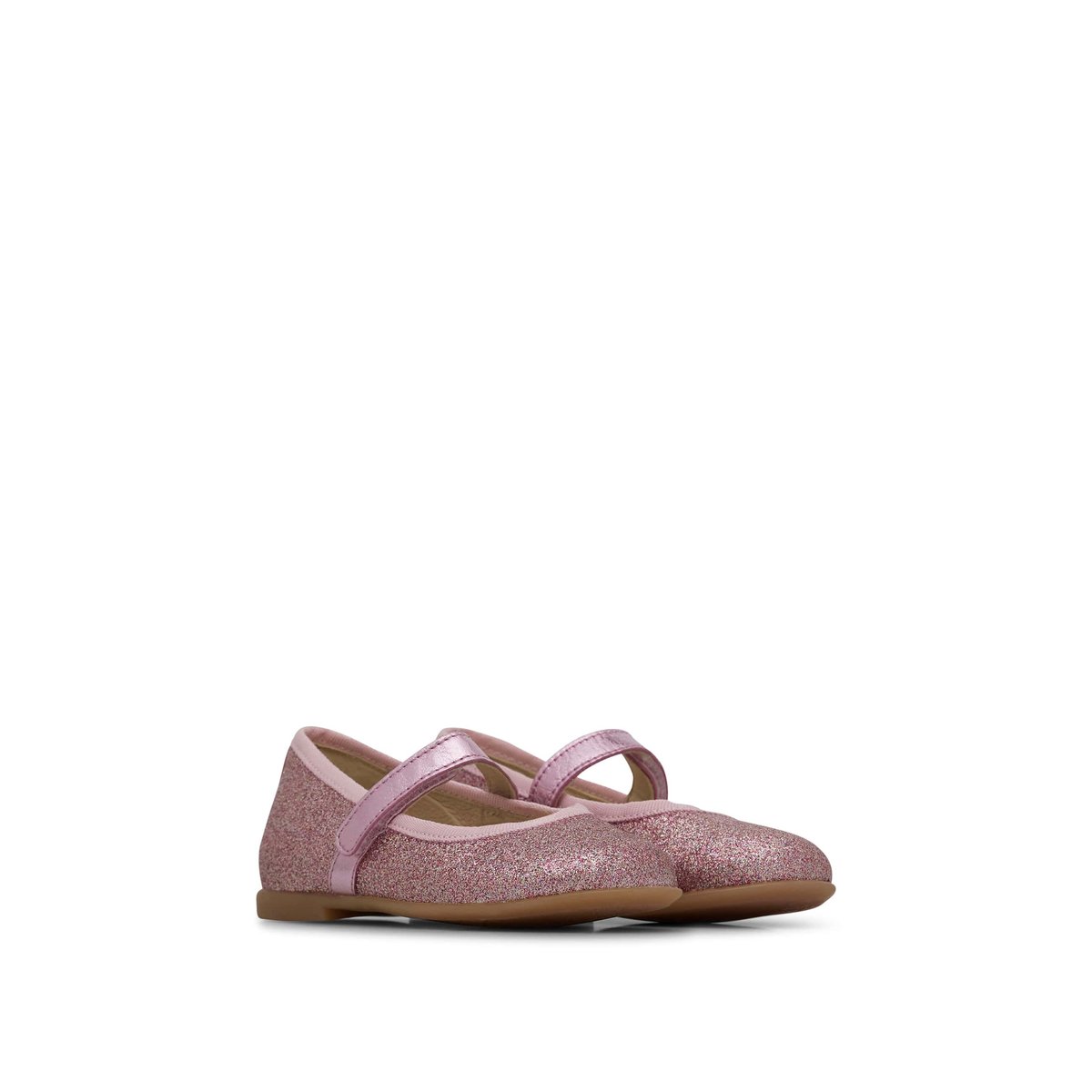 Ballerines en cuir avec paillettes ELANA rose, NATURINO