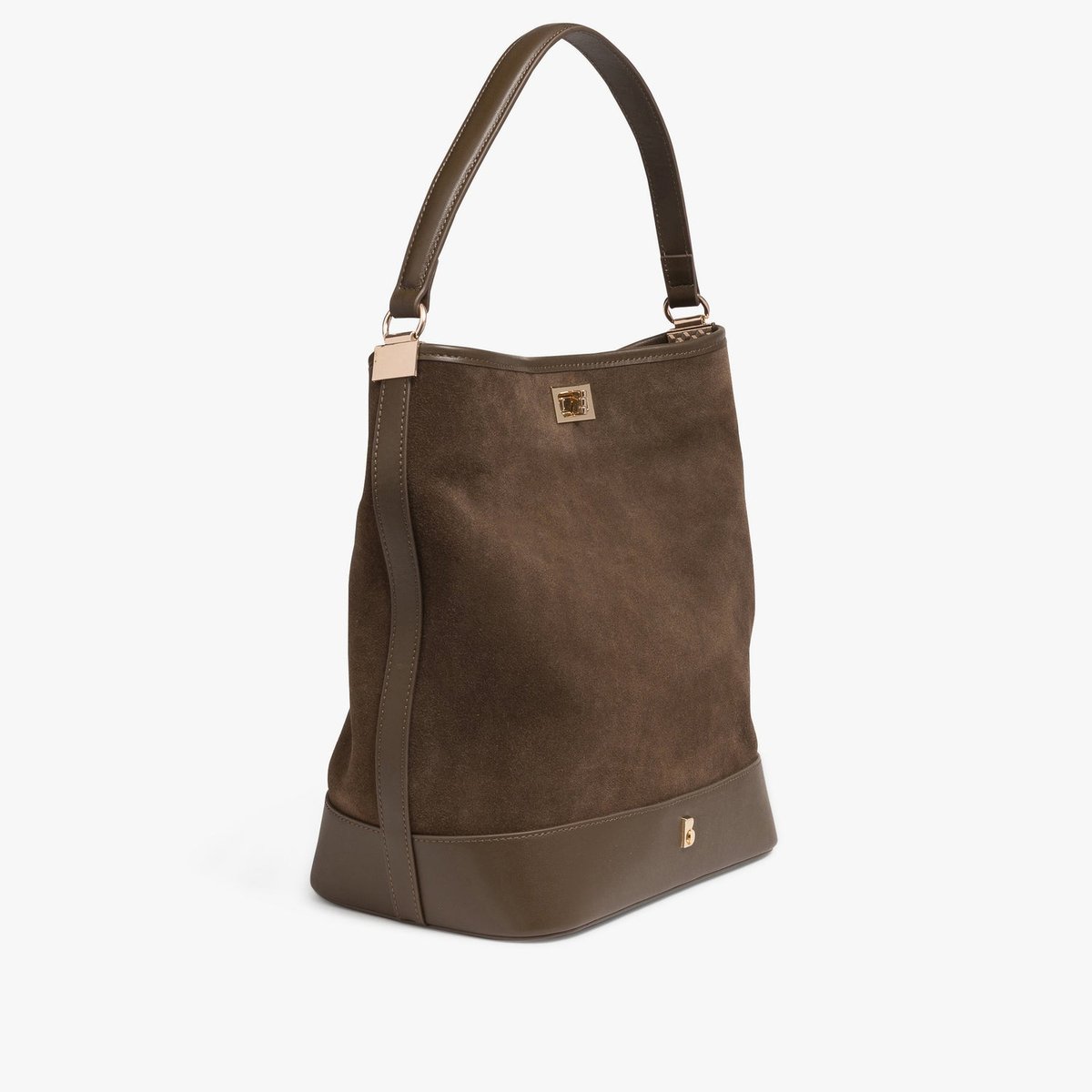 Maro Cuir en cuir ERELL sac seau vert mousse, BOCAGE