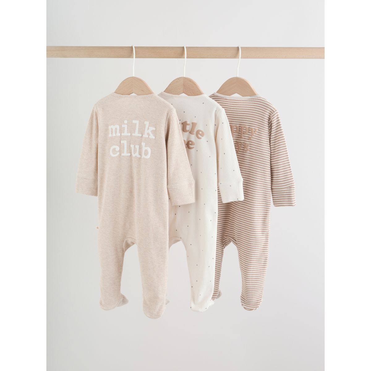 Dors-bien à zip double sens bébé, lot de 3 milkclub neutre, NEXT
