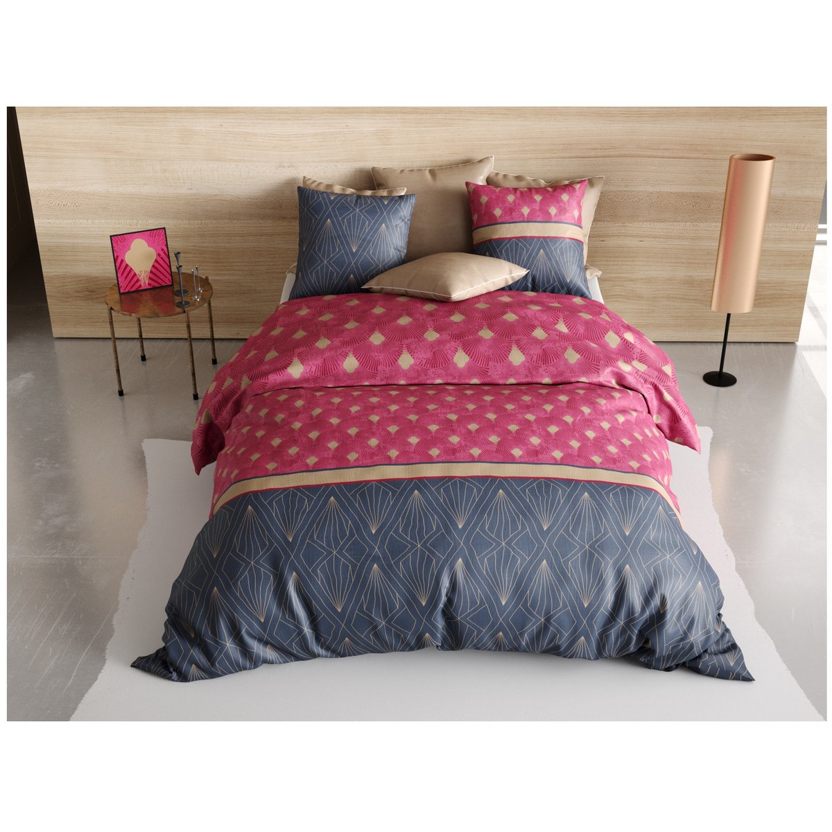 Parure de lit Collection Lilya gris, EDEN