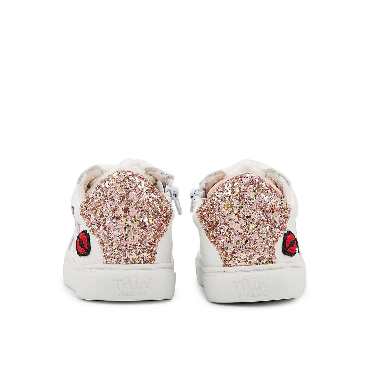 Baskets Enfant En Cuir Mini Simone Monsieur Madame Calin blanc, BONS BAISERS