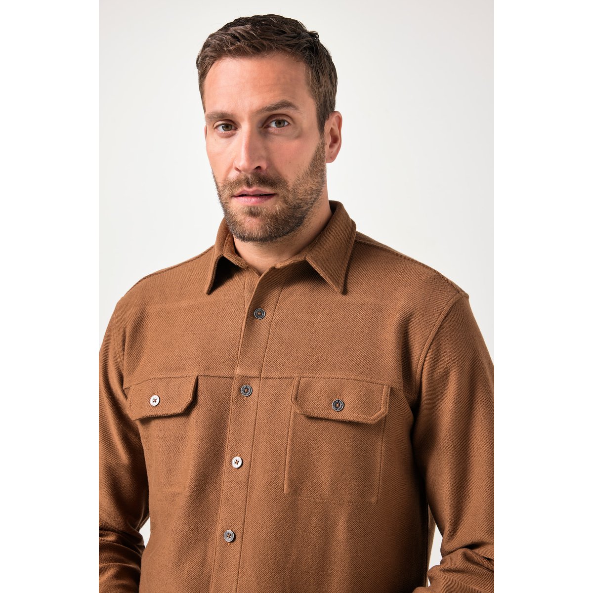 Chemise en molleton cannelle, JP1880