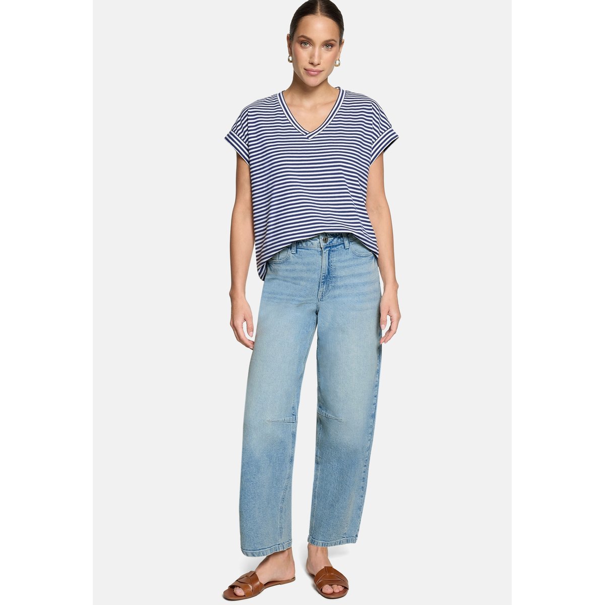Jean modern fit à effet délavé light blue denim, ZERO