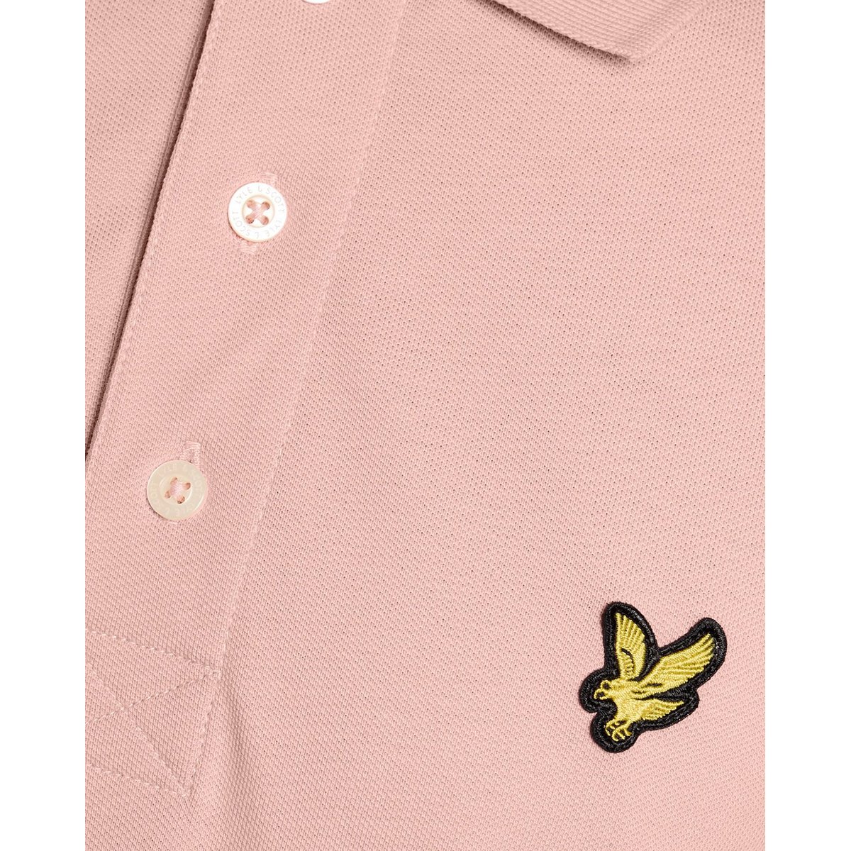Polo en coton rose pamplemousse, LYLE & SCOTT