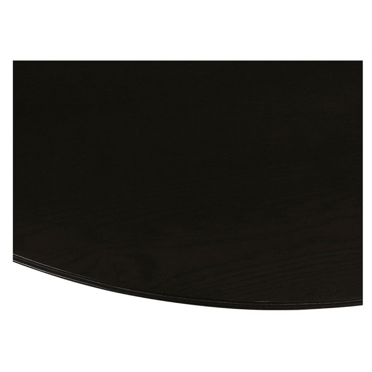 Table ronde 2 allonges - LAZARE noir, INTERIOR'S