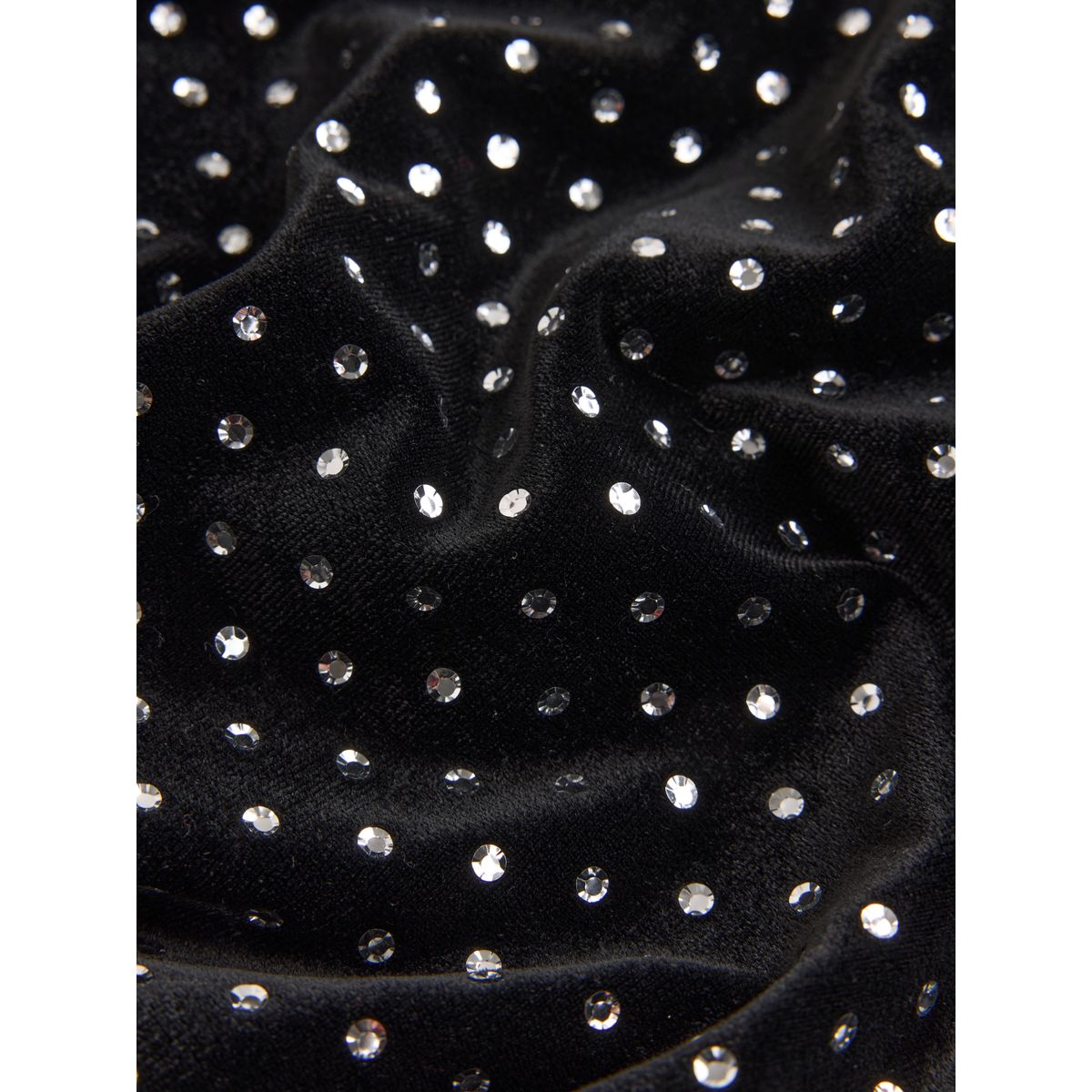 Robe d'été mi-longue asymétrique froncée velours noir, NEXT