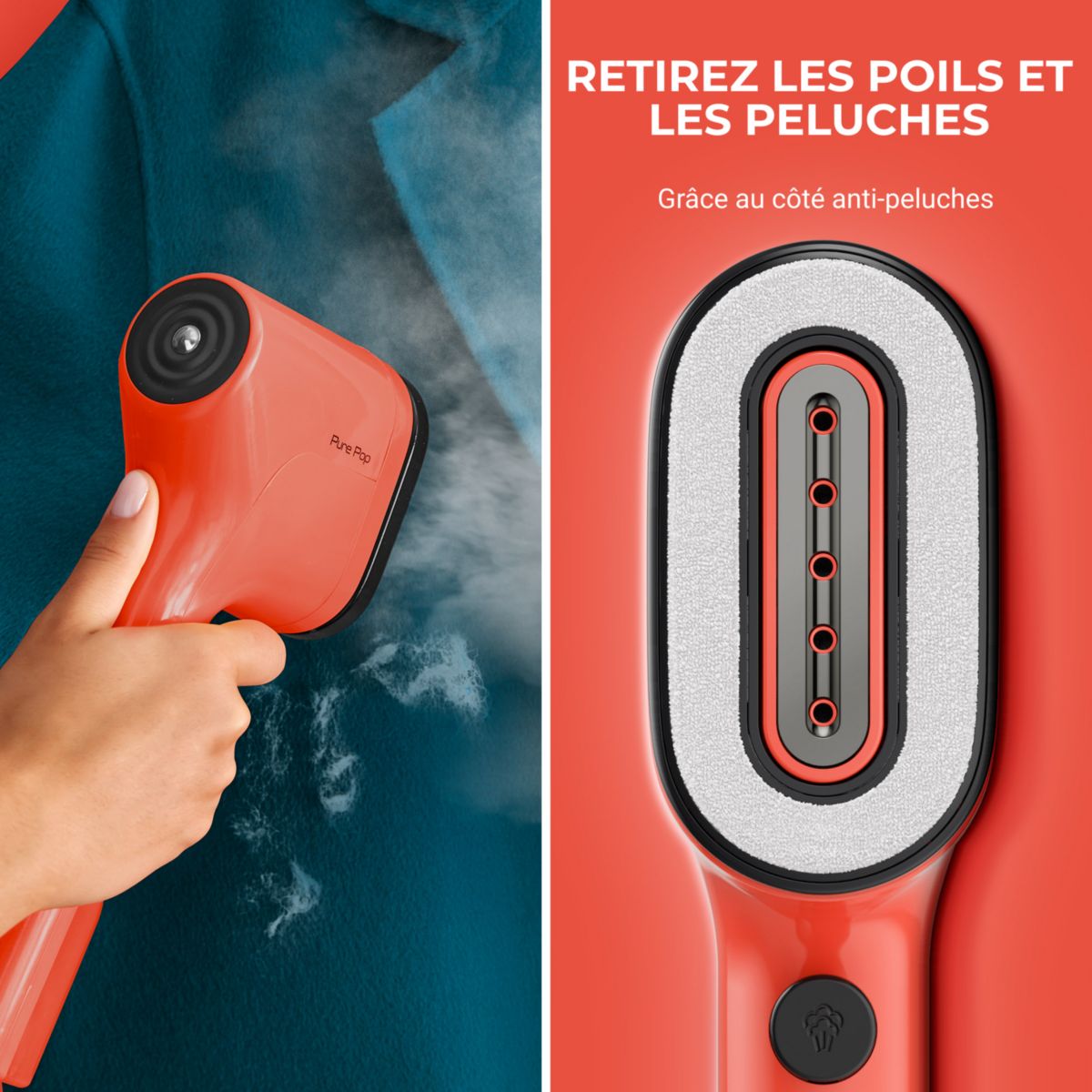 Défroisseur vapeur DT2022C0 Pure Pop Corail couleur unique, CALOR