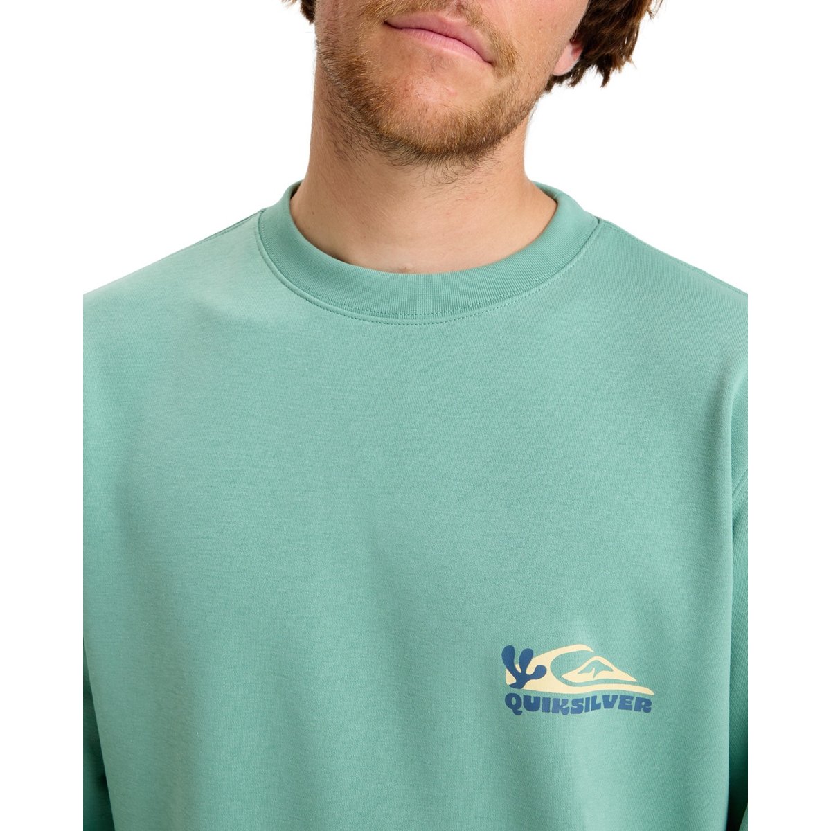 Haut col rond GRAPHIC MIX vert malachite green, QUIKSILVER