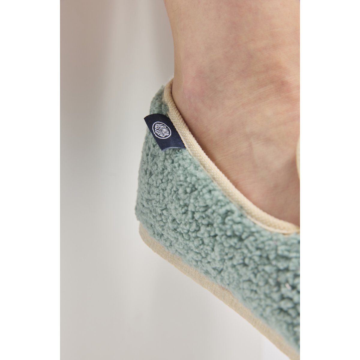 Chaussons unis sherpa en laine marsouin, ARMOR-LUX