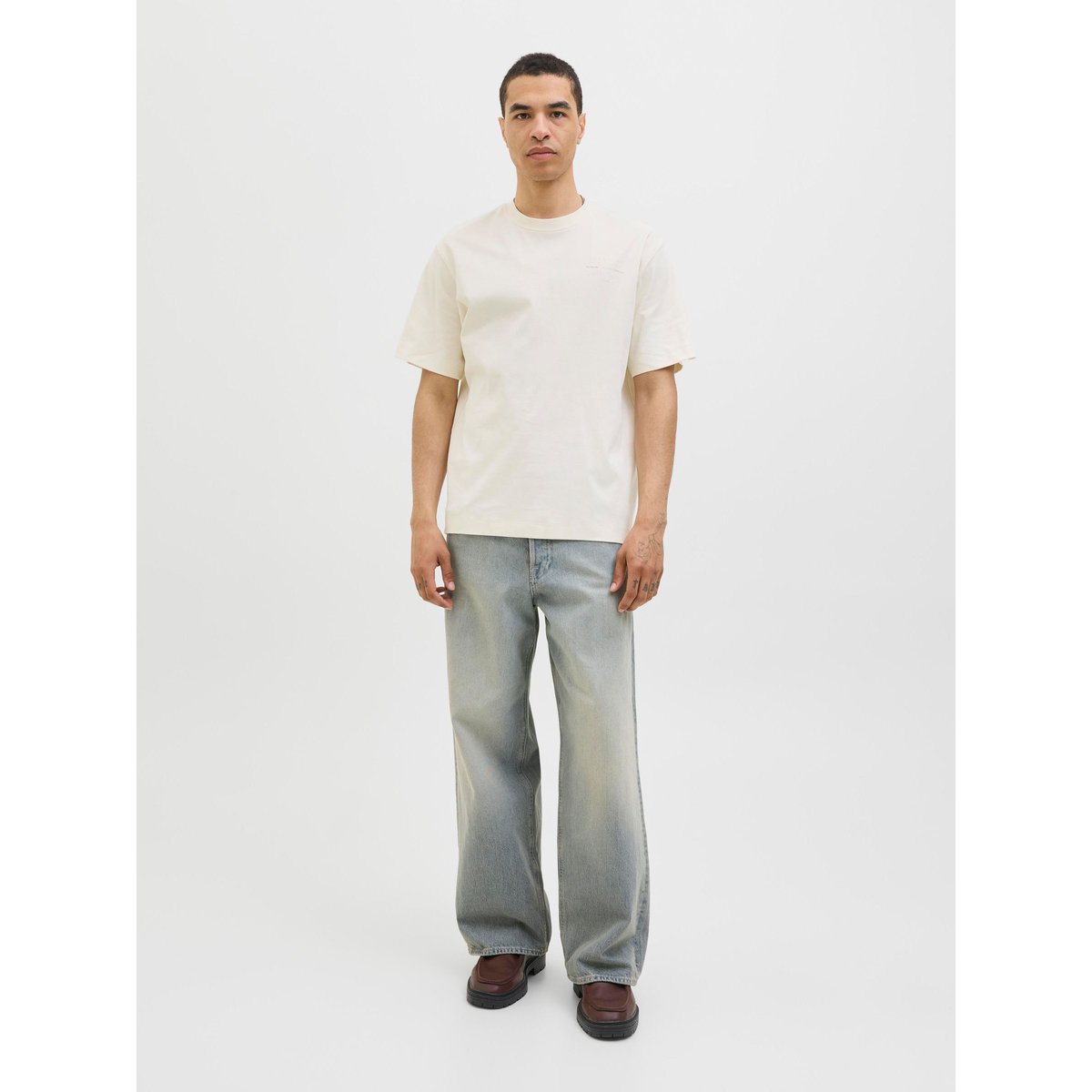 T-Shirt antique white, JACK & JONES