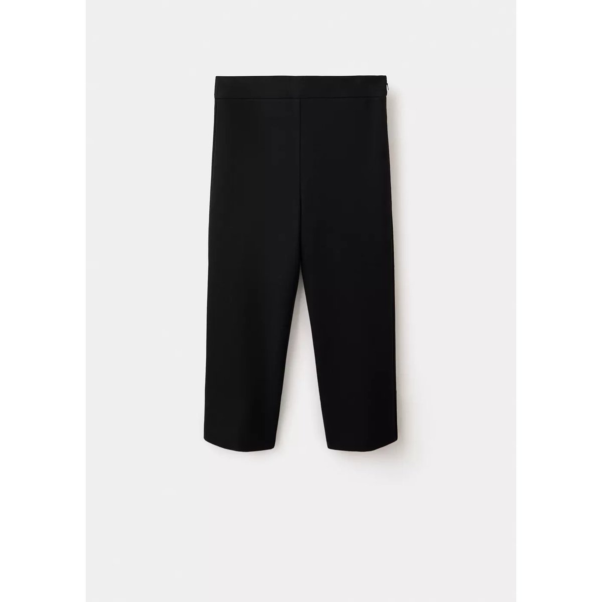 Pantalon capri ouvertures noir, MANGO