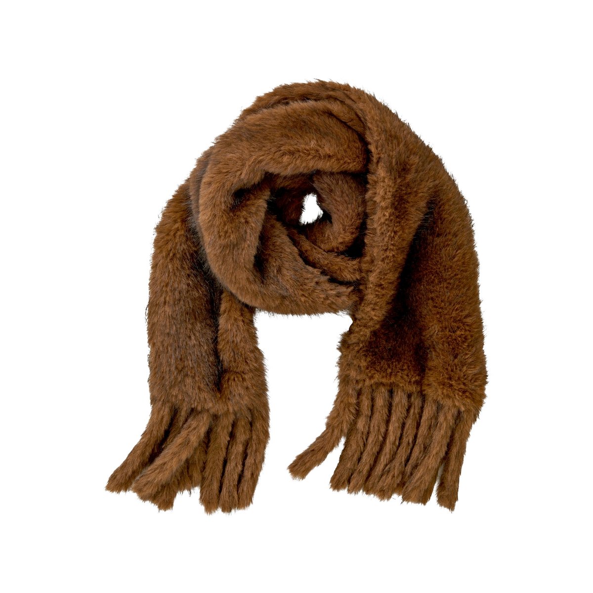 Écharpe d'hiver unicolore brown melange, CARTOON
