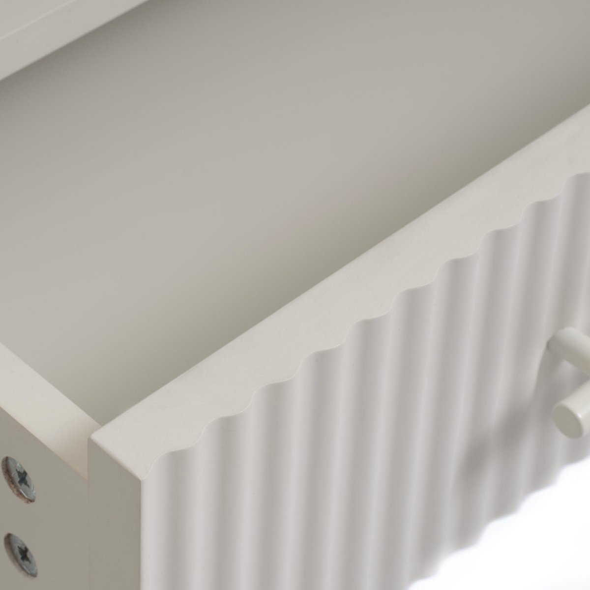 Meuble TV 2 portes 1 tiroir en bois et métal L140cm- JURA grège, DRAWER