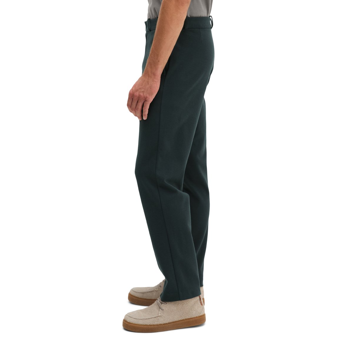 Pantalon de survêtement coupe classique en mélange de coton bio tout doux bleu, MARC O'POLO