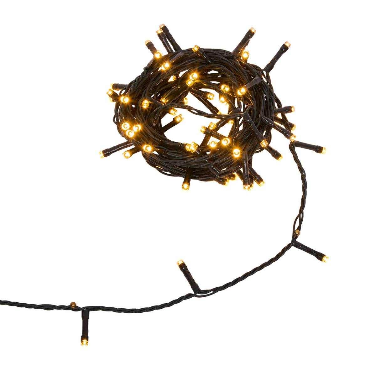 Guirlande lumineuse extérieure 80 LED 8 fonctions long 6 m vert, FEERIC LIGHTS & CHRISTMAS