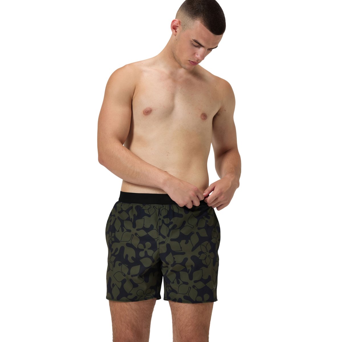 Short de bain motif/style feuilles LOOKOUT vert foncé, SPEEDO