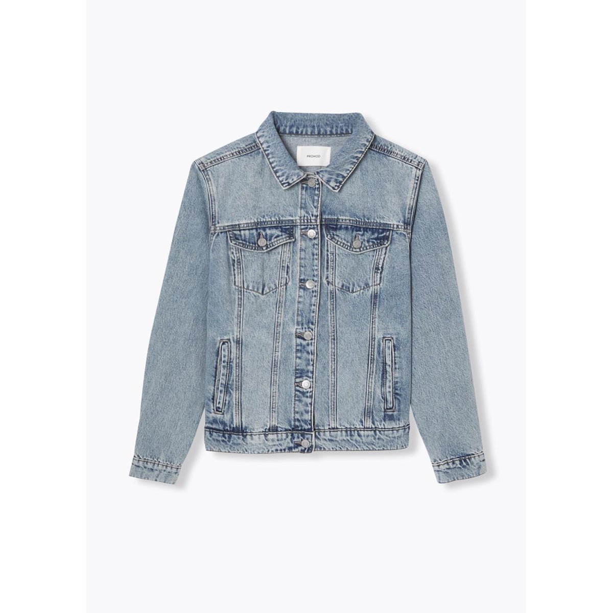 Veste en jean délavé jean moyen, PROMOD