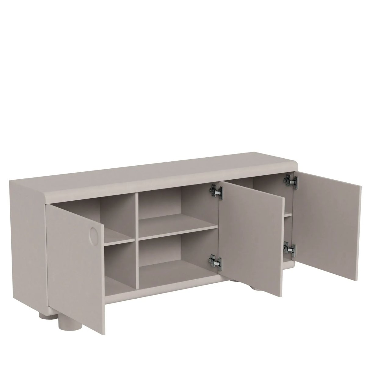 Buffet bas design 3 portes gris L160 - MAGDA gris, HELLIN, DEPUIS 1862