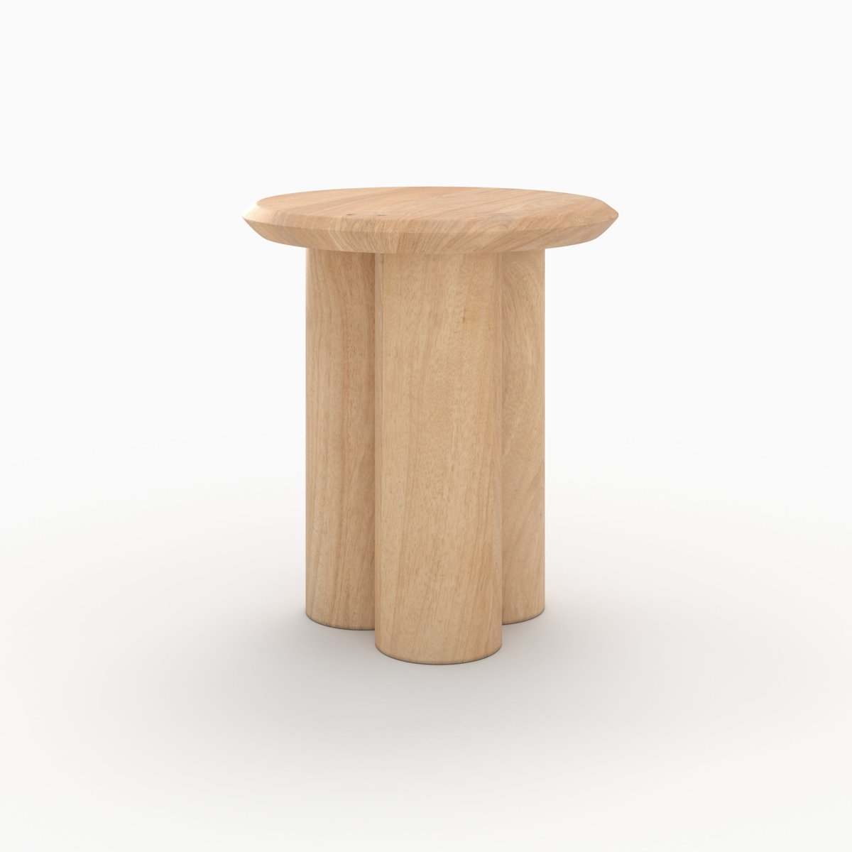 Table d'appoint en bois de manguier D40 cm - SACHA marron, MAISON PAVANE