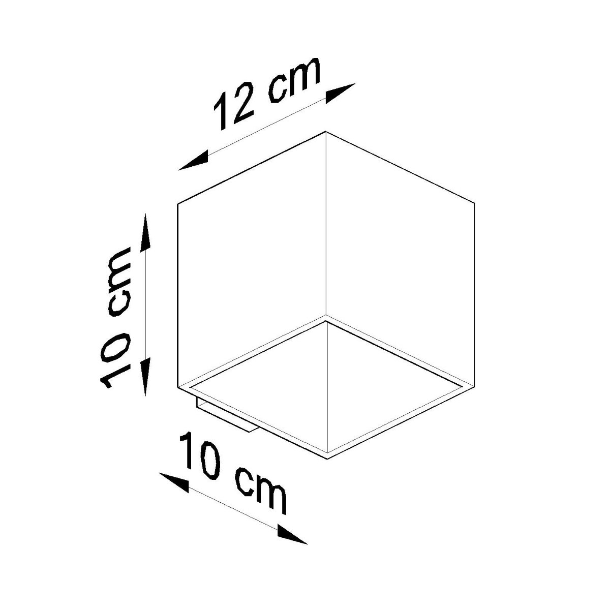 Applique Béton Gris G9 1 Quad gris, EDEN