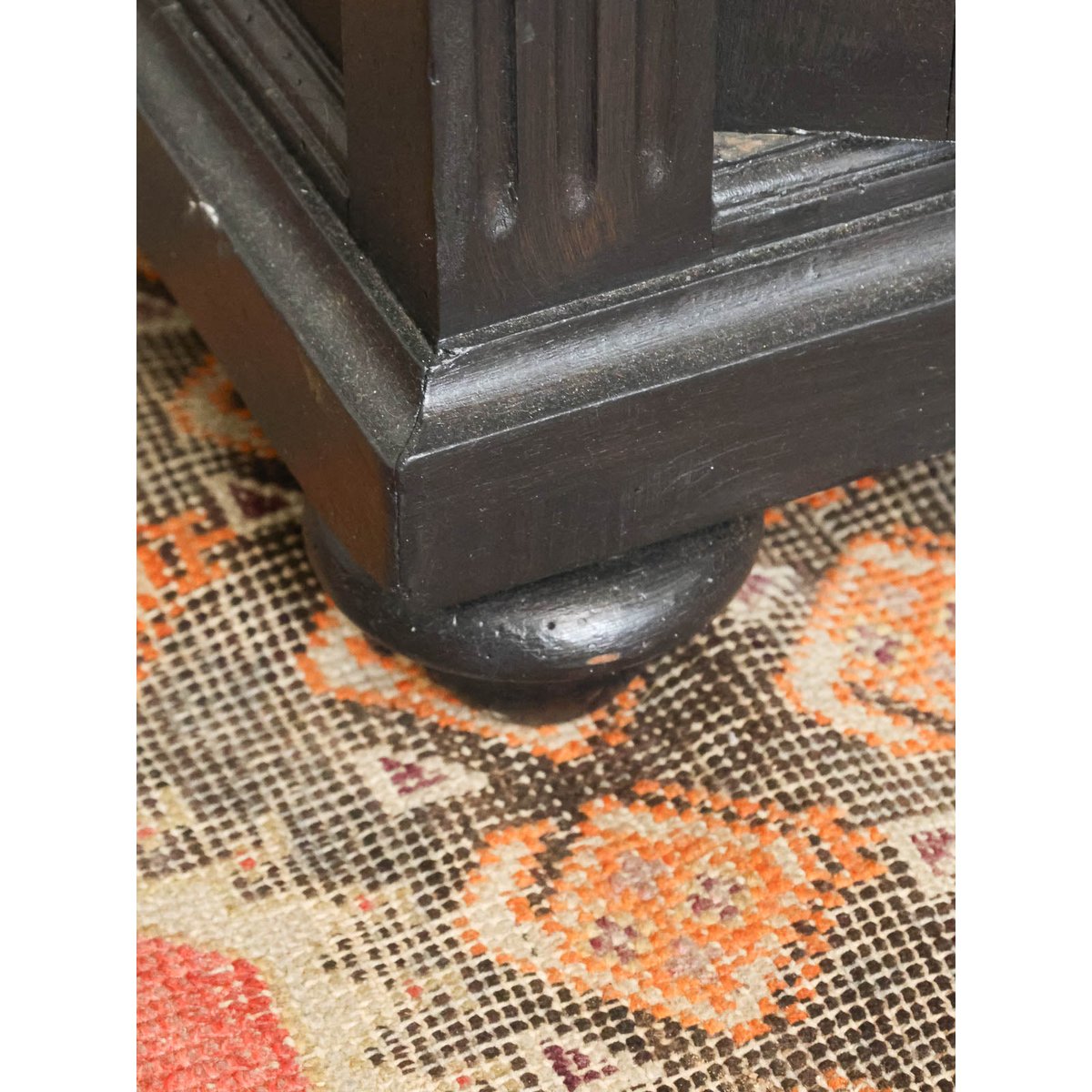Buffet noir en bois et marbre Gilbert N°878 - Bon état noir, DEBONGOUT