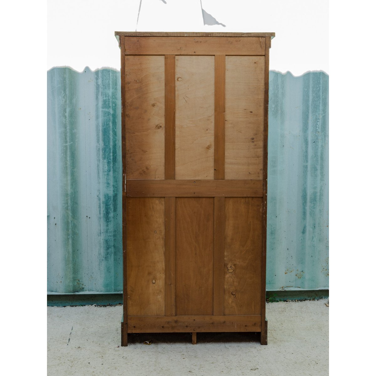 Armoire en bois vert Blandine N°527 - Bon état vert, DEBONGOUT