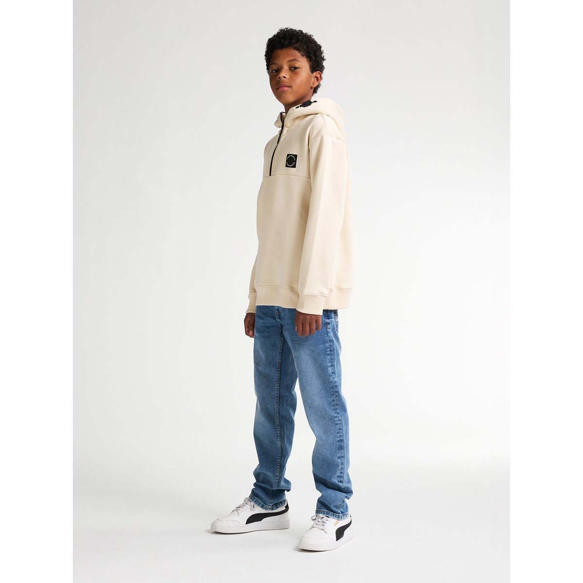 Hoodie zippé redwood jaune raw sand, PETROL INDUSTRIES