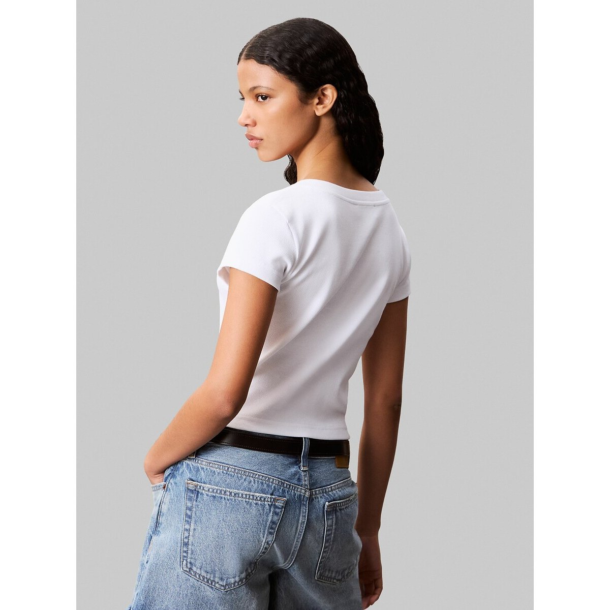 Short Sleeve T-Shirt with V-Neck 90010465, CALVIN KLEIN JEANS