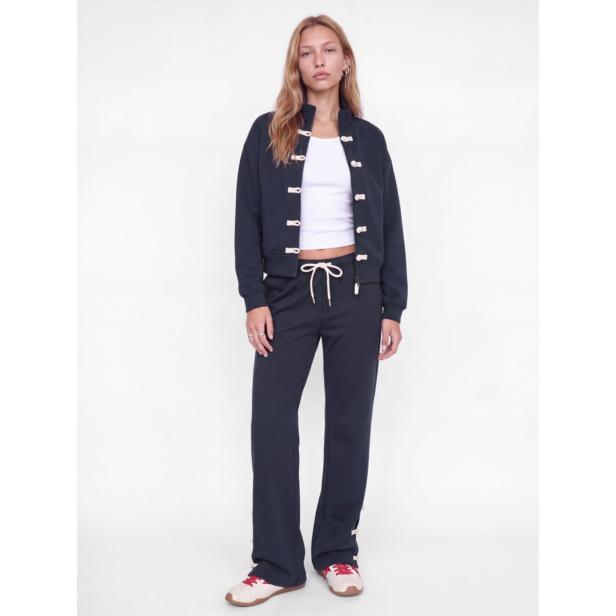 Pantalon À Jambe Large navy blazer 1, JJXX