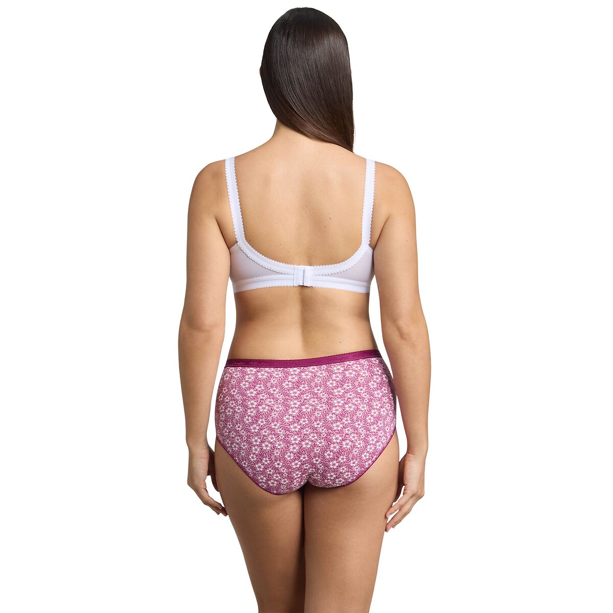 Confezione 2 + 1 gratuito slips midi in cotone bio melagrana, PLAYTEX