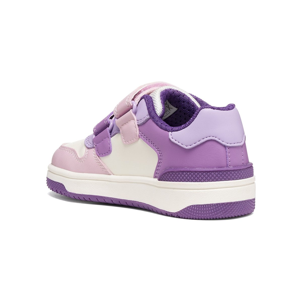 Baskets respirantes à velcro Washiba blanc/lilas foncé, GEOX