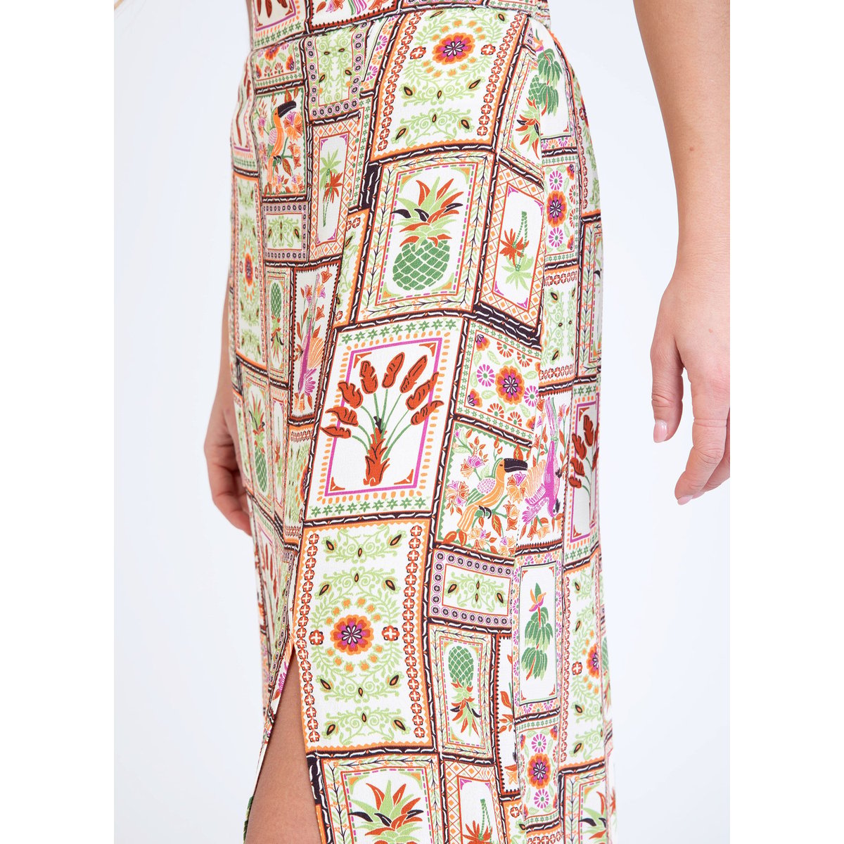 Jupe Midi GINALOU jakarta vert, AN'GE