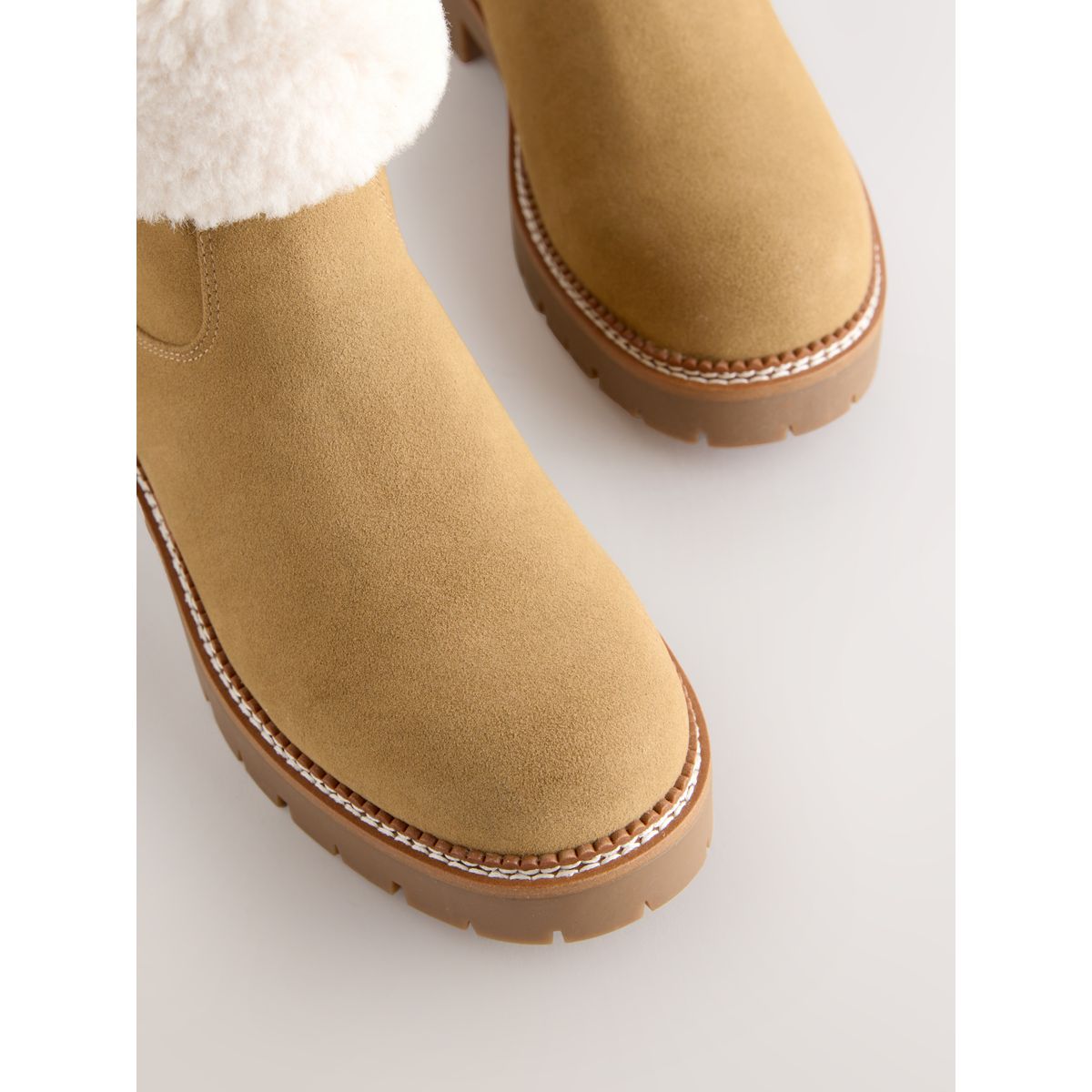 Bottines en imitation fourrure forever comfort® marron fauve, NEXT
